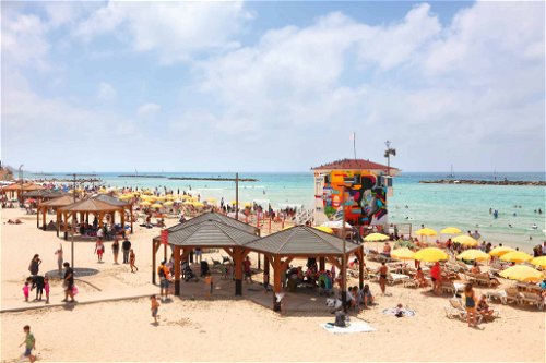 Head to Frishman Beach for fun, games and sport.