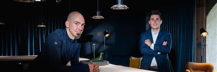 «Oz»-Küchenchef Timo Fritsche mit Restaurantleiter und Sommelier Giuseppe Lo Vasco