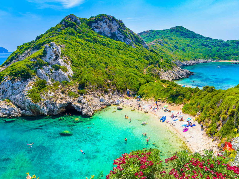 Das malerische Porto Timoni liegt an der Nordwestküste von Korfu