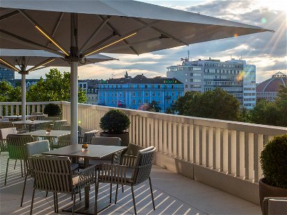 Die Executive Lounge des neuen «Mövenpick Hotel Basel»