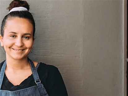 Zizi Hattib wurde mit ihrem vegetarischen Lokal «Kle» mit einem «Grünen Stern» ausgezeichnet.