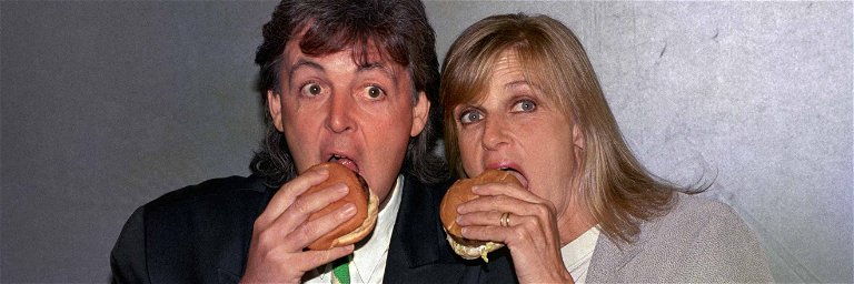 Ab den 1990er-Jahren setzten sich&nbsp;Paul und Linda McCartney für den&nbsp;fleischlosen Lebensstil ein.