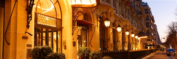 The Hotel Plaza Athenee in Paris, where Jean Imbert has taken over from Alain Ducasse.