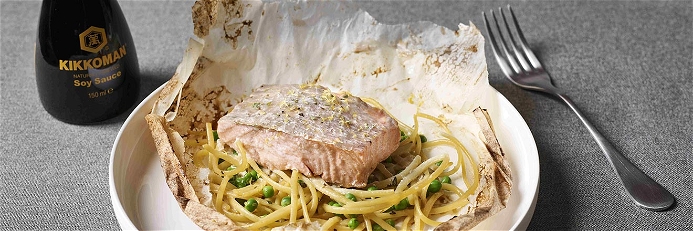 Raffinierte Pasta – Lachs-Spaghetti al Cartoccio