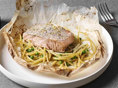 Raffinierte Pasta – Lachs-Spaghetti al Cartoccio