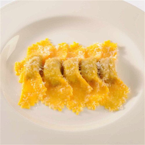 Foodies travel a long way for the tortelli with pumpkin and amaretti filling from the three-star Italian restaurant Dal Pescatore.
