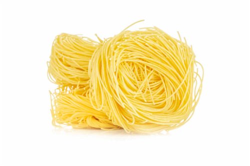 Capellini -&nbsp;Die dünnsten Spaghetti, oft als lange Fadennudeln in Suppen