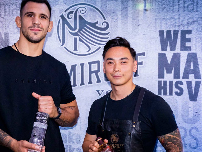 MMA-Profi Aleksandar Rakic und Gastro-Profi Feng Liu