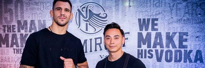 MMA-Profi Aleksandar Rakic und Gastro-Profi Feng Liu