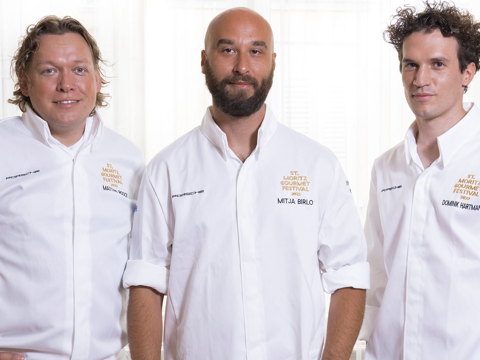 Unter den Star-Chefs des St. Moritz Gourmet Festival 2022: Mattias Roock, Mitja Birlo und Dominik Hartmann&nbsp;