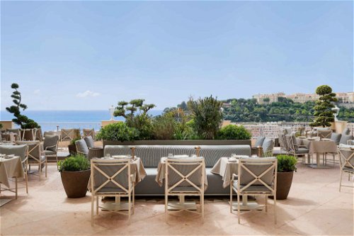Speisen mit Blick auf den berühmtesten Felsen der Côte d'Azur: Das »Yannik Alléno à l'Hôtel Hermitage Monte-Carlo« wird 2022 zum »PavYllon«.