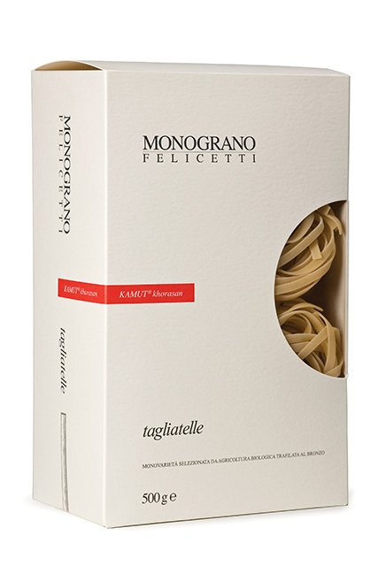 Nur eine der vielen Köstlichkeiten direkt aus Italien: Die Monograno Felicetti Kamut® khorasan Tagliatelle