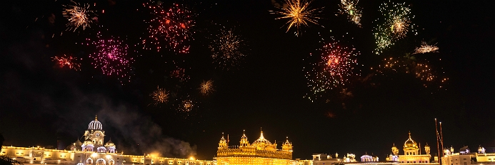 Diwali&nbsp;celebrations&nbsp;at&nbsp;the&nbsp;Golden Temple, Punjab, India&nbsp;