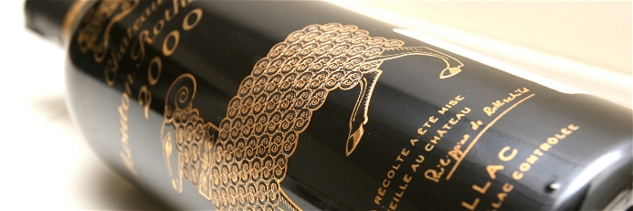 A bottle of Château Mouton Rothschild 2000
