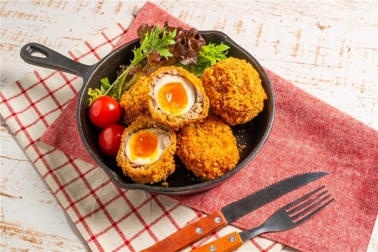 Scotch eggs may be the best-known speciality associated with Scotland,
