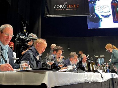 Eine illustre Jury bewertete acht Drei-Gänge-Menüs auf der Sherry-Meisterschaft Copa de Jerez.&nbsp;