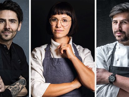 Nenad Mlinarevic, Rebecca Clopath und Sven Wassmer zählen zu den Kategorie-Siegern des Restaurant- und Beizenguides 2022.