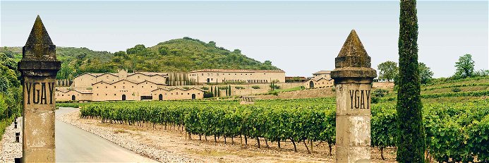 Das imposante Castillo Ygay der Marqués de Murrieta in Rioja.