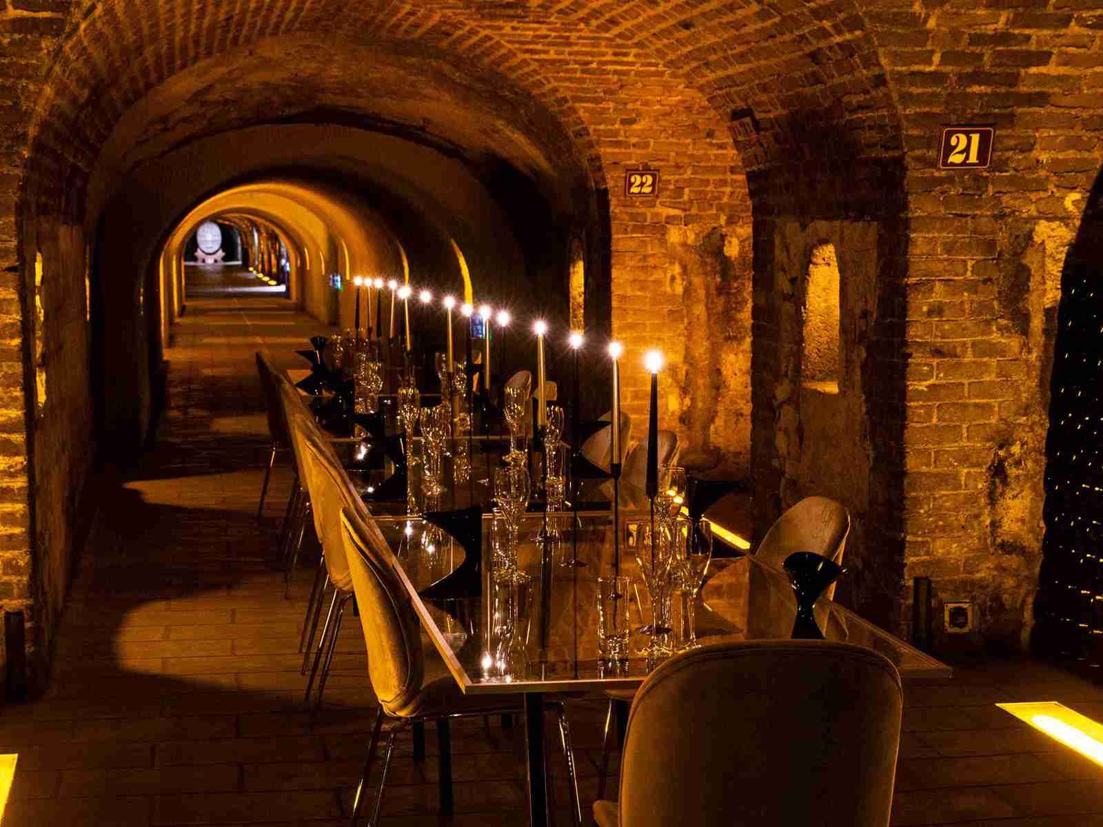 The cellars at Moët &amp; Chandon in Reims