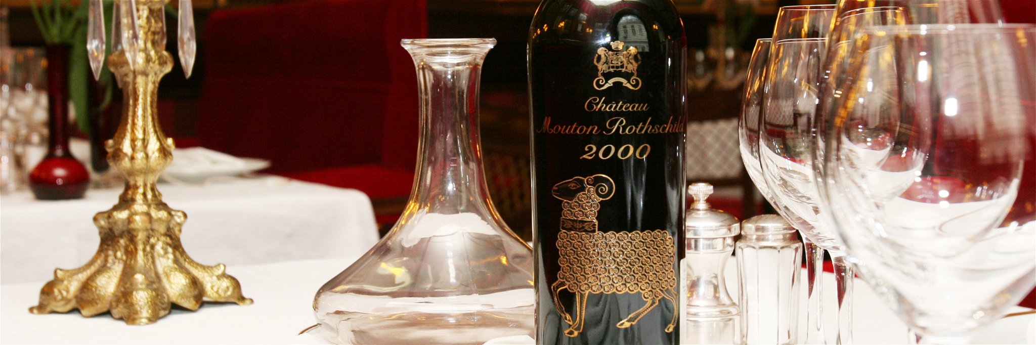 Each year an artist illustrates the&nbsp;Mouton Rothschild label, like this one from 2000.