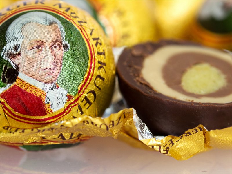 Mozartkugeln are a typical Austrian speciality.