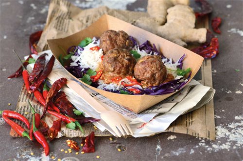 Brixton Balls&nbsp;surprises with its colourful variety of meatballs.