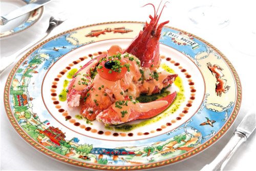 Lobster salad by Bocuse - the late chef and favourite son of the city.