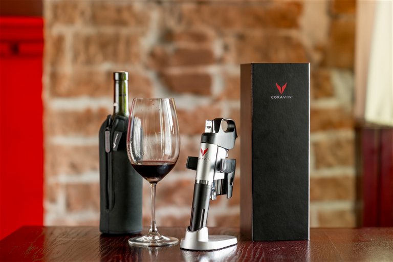 The Coravin device allows you to extract wine from a bottle without pulling out the cork.
