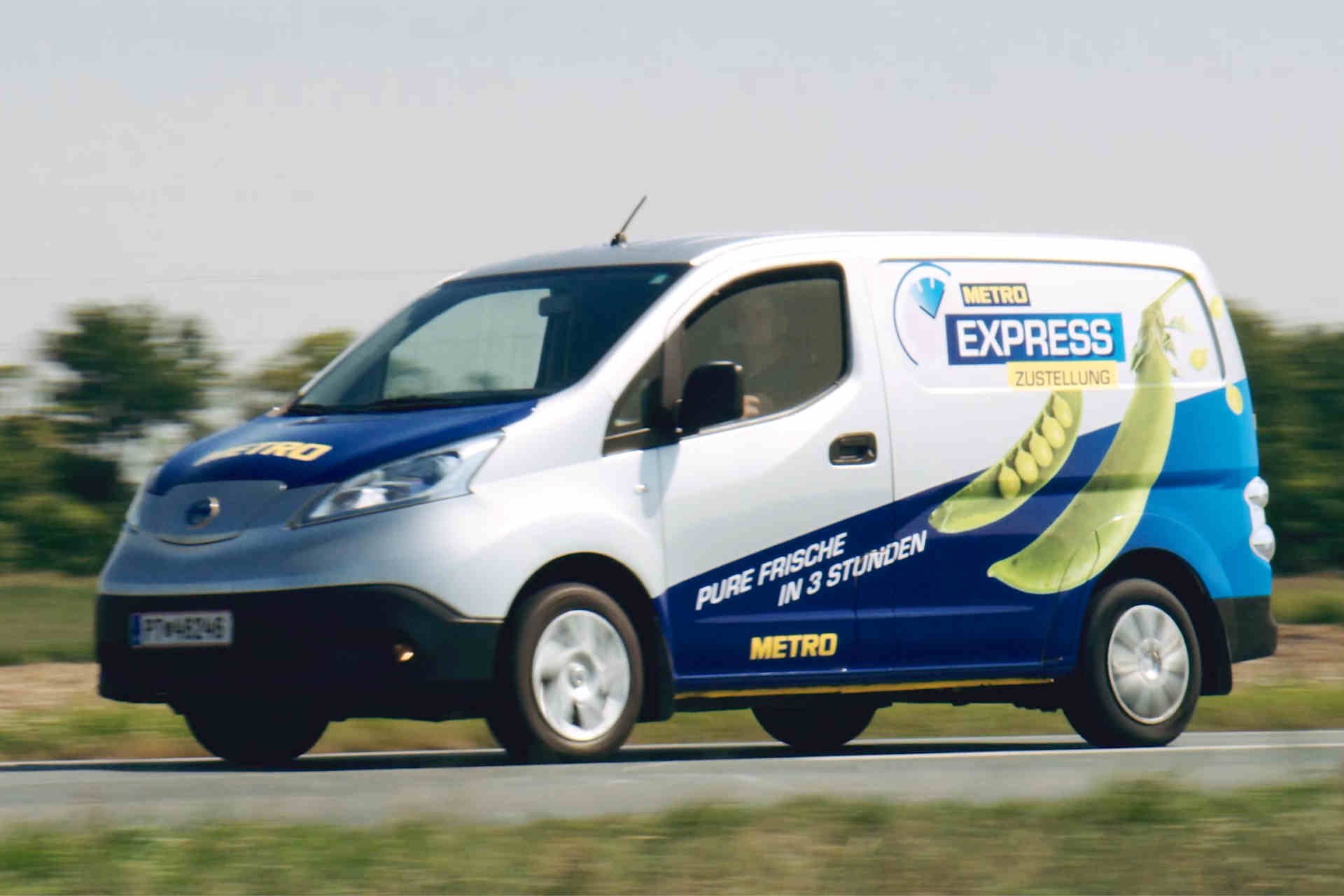 Die Metro Express-Flotte besteht aus E-Vans.