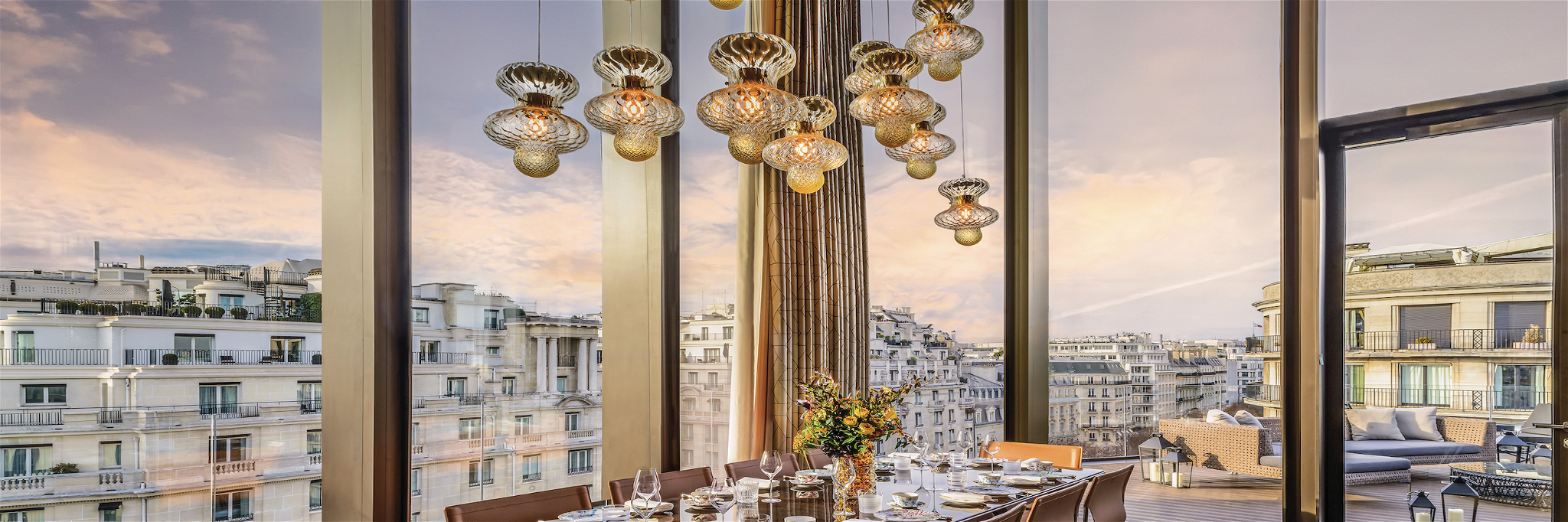 The penthouse at the new Bvlgari Hotel Paris