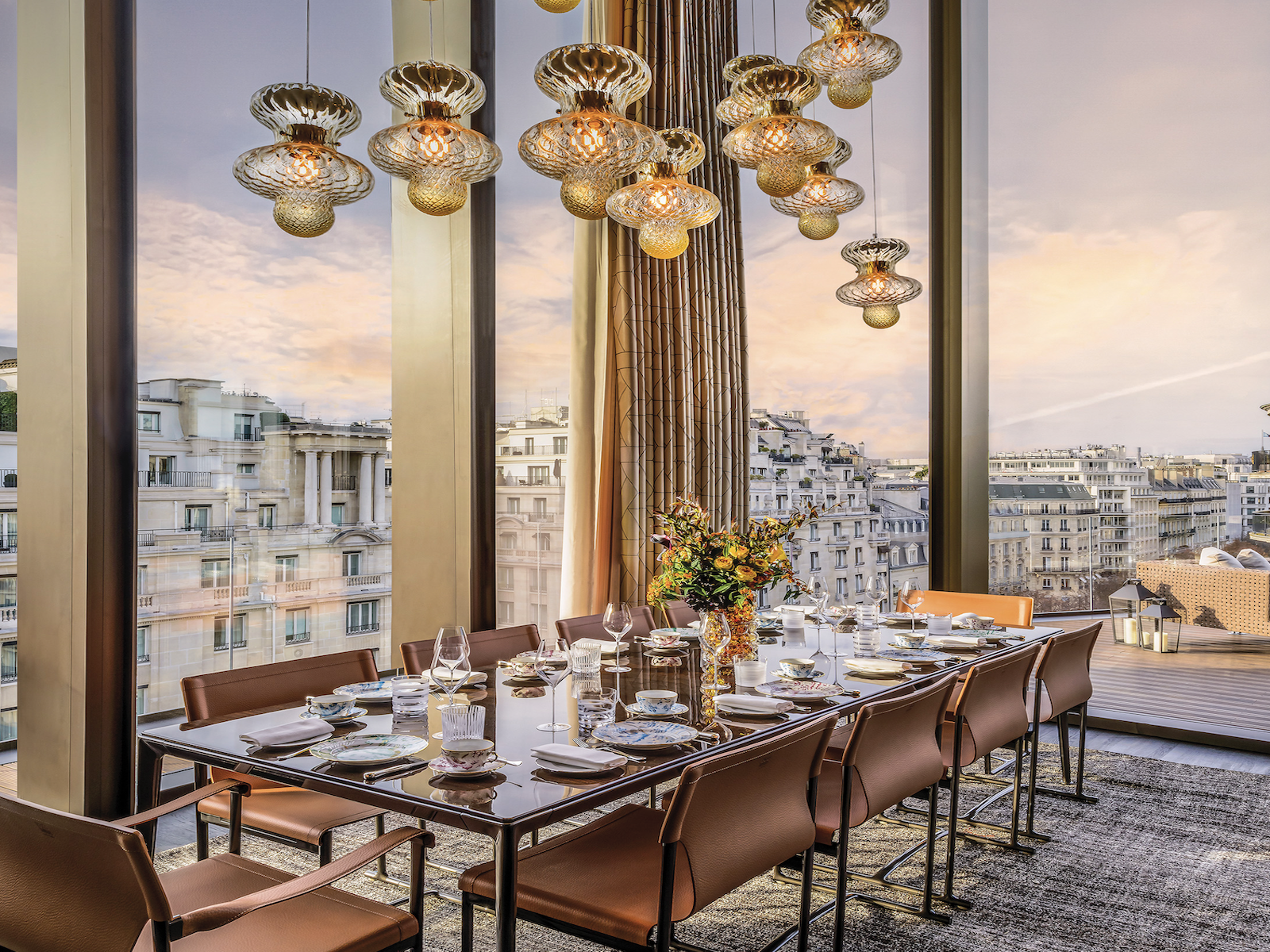 The penthouse at the new Bvlgari Hotel Paris