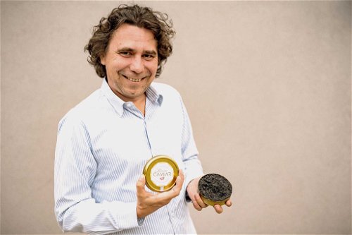 Romeo Schermann züchtet in der Nähe von Bad Tatzmannsdorf Störe für seine Kaviarproduktion Romeo Caviar.