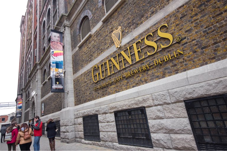 The Guinness brewery in St. James‘s Gate, Dublin.