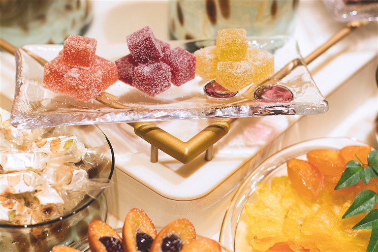 Various sweet delights for afternoon tea at Shiseido Parlour.