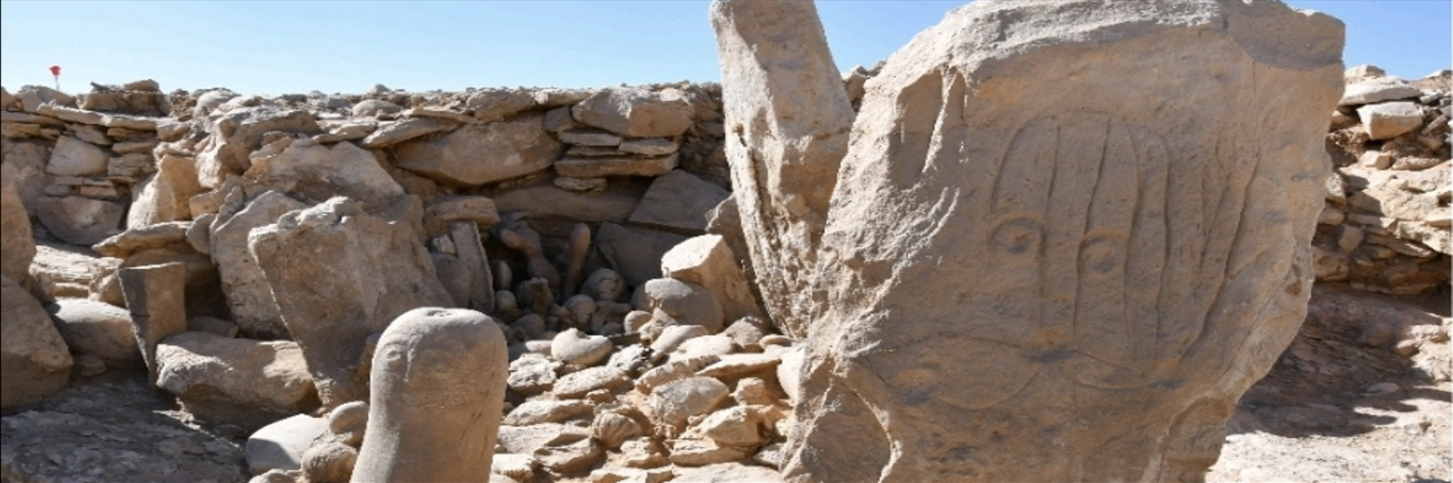 View of the discovered ritual installation in Jordan