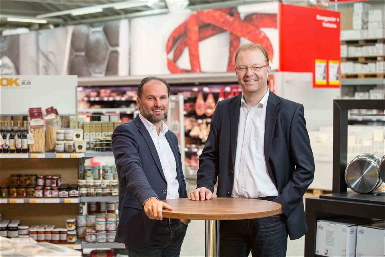 Thomas Panholzer und Manfred Hayböck, Geschäftsführer Transgourmet Österreich.