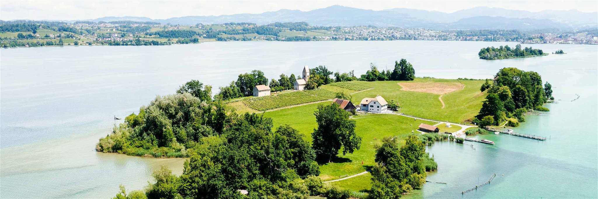 Das Inselrestaurant Ufnau auf dem Zürichsee