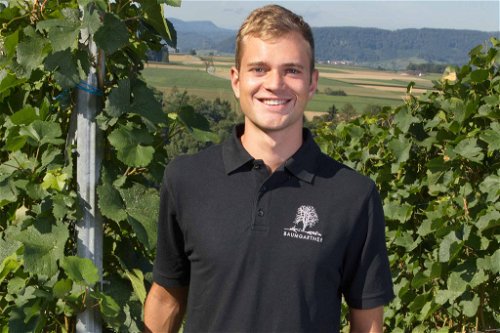Noel Baumgartner vom Baumgartner Weinbau in Tegerfelden, Aargau