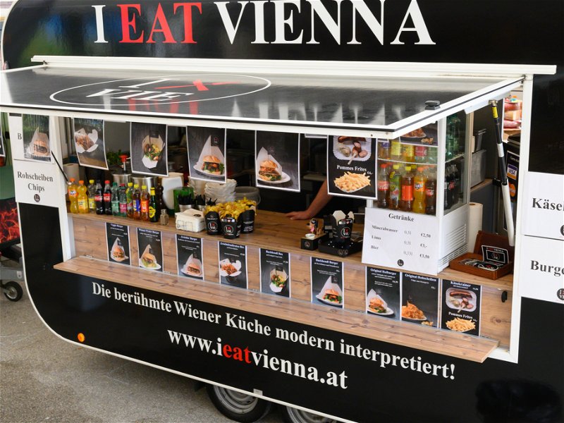 Food Trucks wie dieser sind das Markenzeichen der Kulinar Tulln.