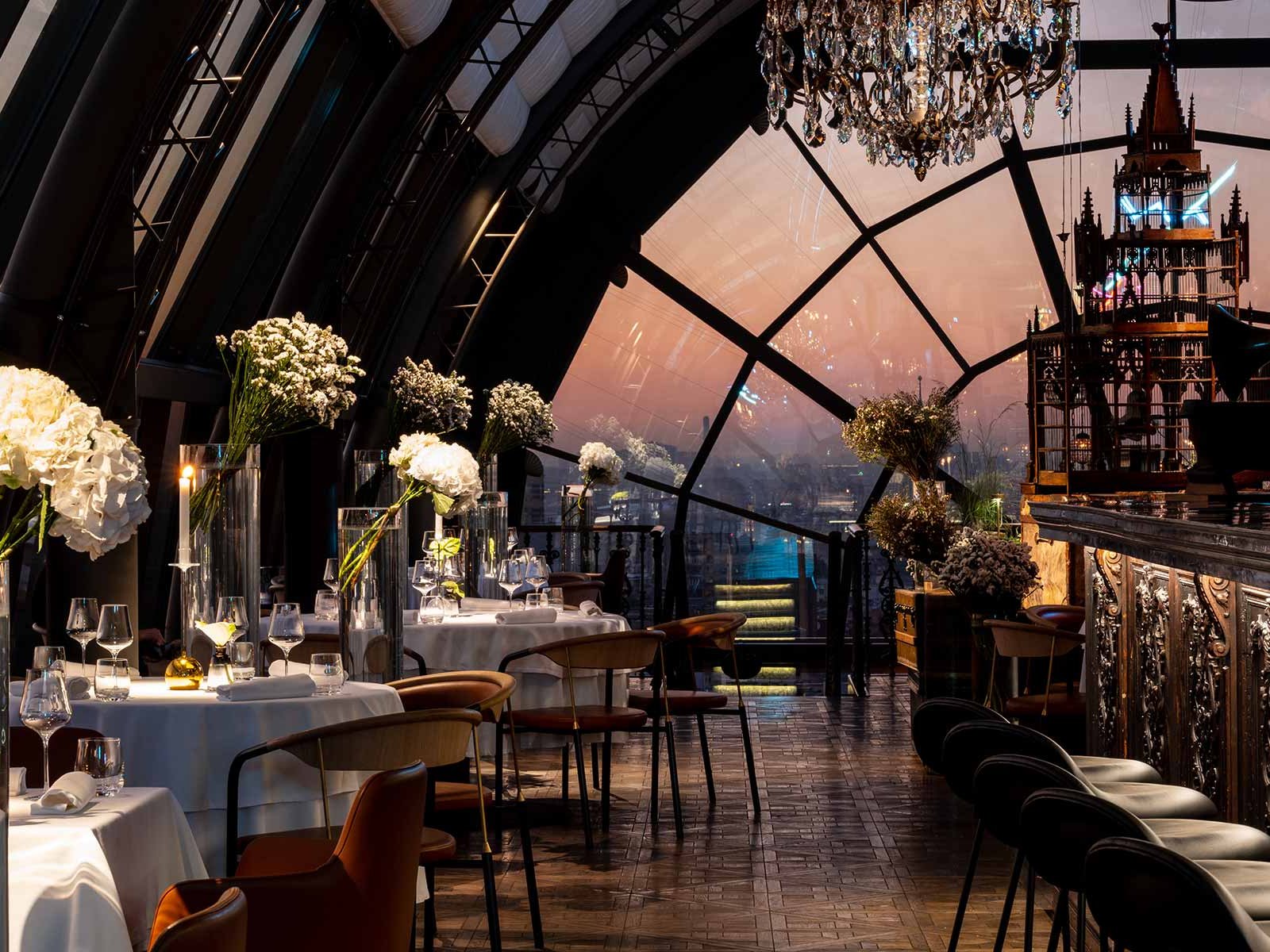 Excluded from The World's 50 Best Ranking 2022: The White Rabbit restaurant in Moscow.