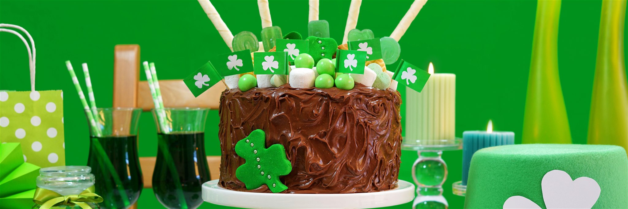 Chocolate cake&nbsp;is perfect&nbsp;to celebrate&nbsp;St Patrick’s Day