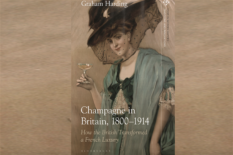 The cover of&nbsp;Champagne in Britain 1800-1914 by&nbsp;Graham Harding