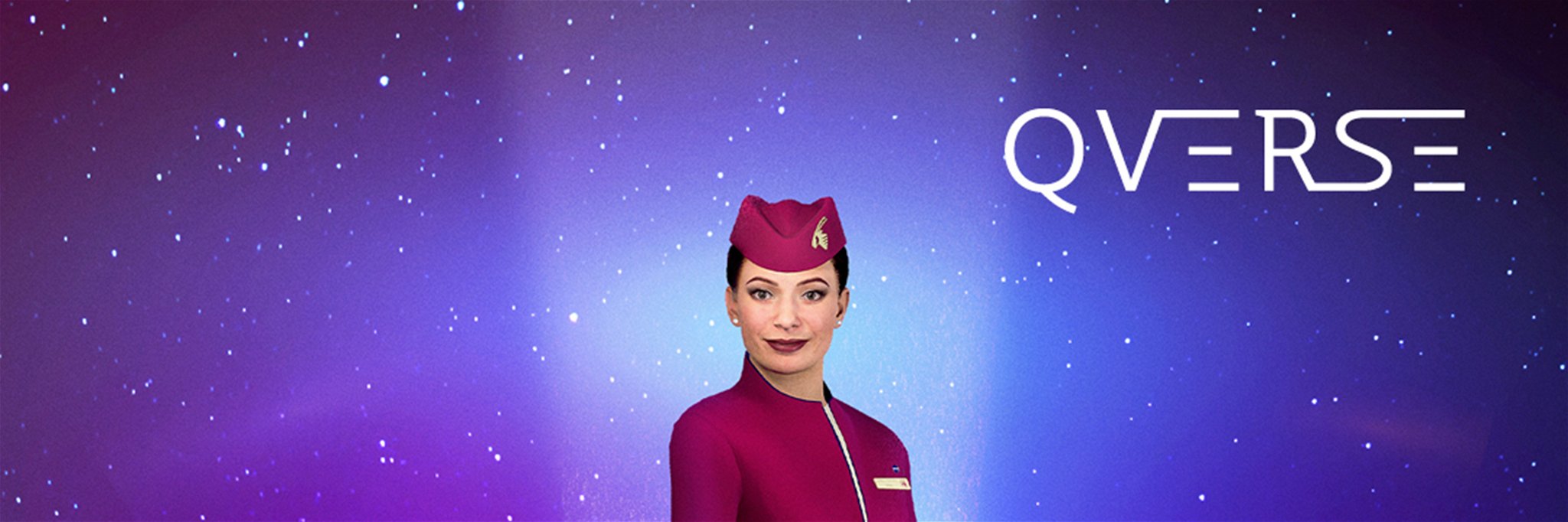 Virtuelle Flugbegleiter in Diensten von Qatar Airways.