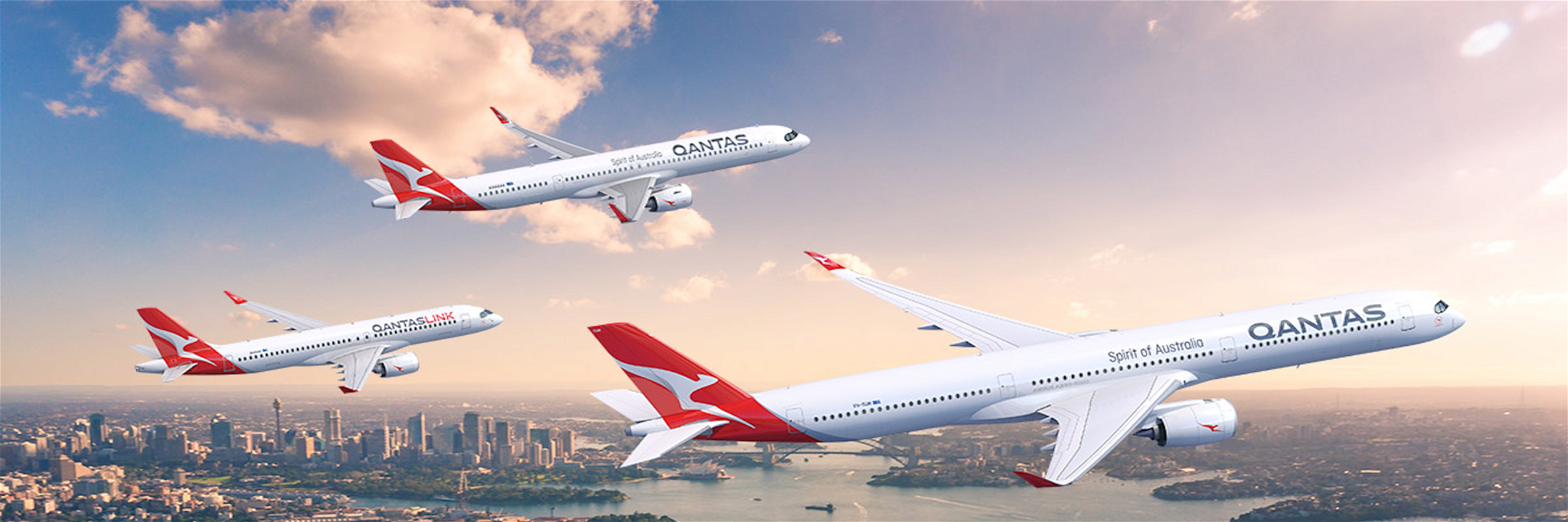 Qantas' new aircraft.