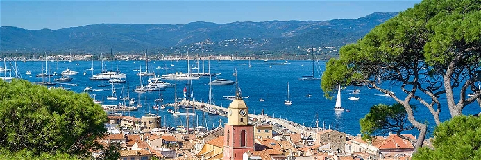 Blick auf die Bucht von St. Tropez