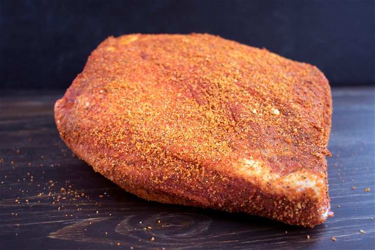 Beef brisket&nbsp;with a dry rub