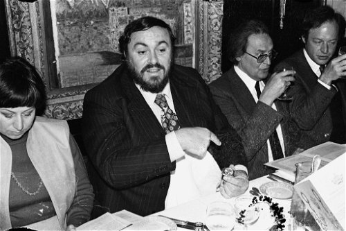 Startenor Luciano Pavarotti bei einem Besuch in den 1980er-Jahren.