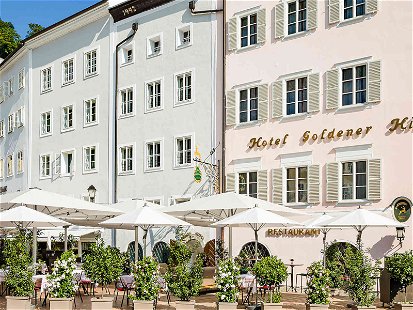 Das Luxushotel liegt mitten in Salzburg.