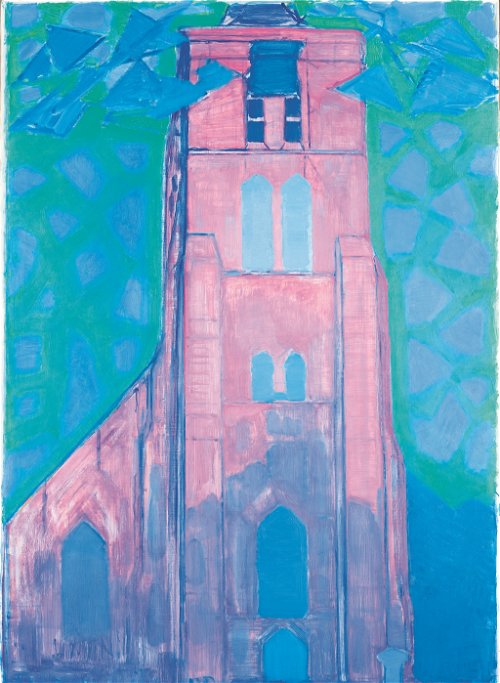 Piet Mondrian, Kirchturm in Domburg, 1911