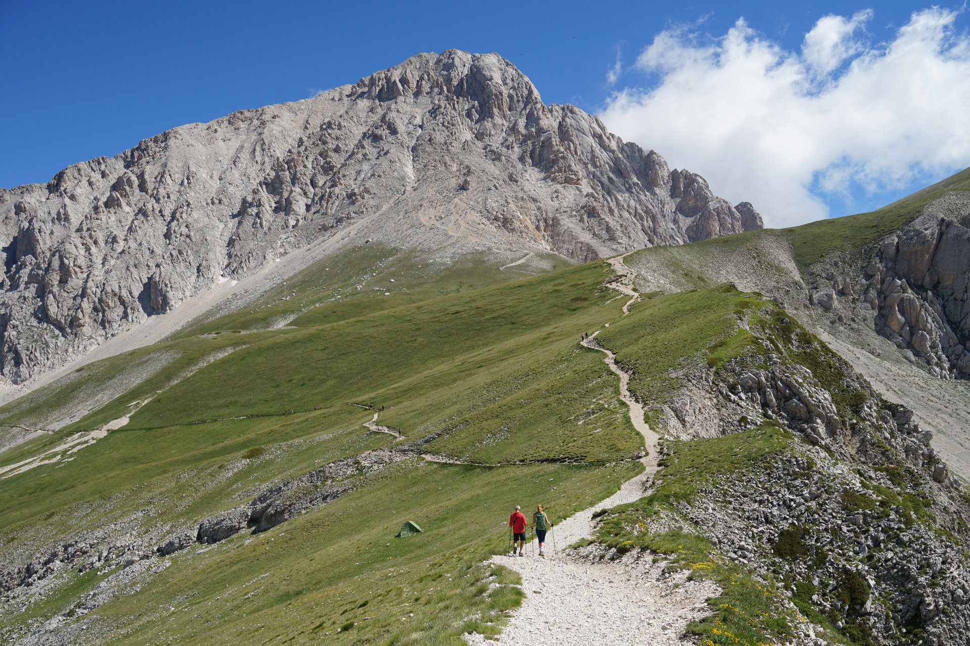 Corno Grande is the highest peak in the&nbsp;Apennine Mountains&nbsp;